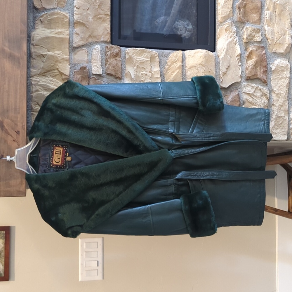 Women's Leather jacket from Gantos size M color forest green